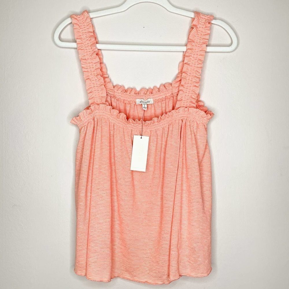 Ella Moss Addy Knit‎ Striped Ruffle Tank - Picture 14 of 14